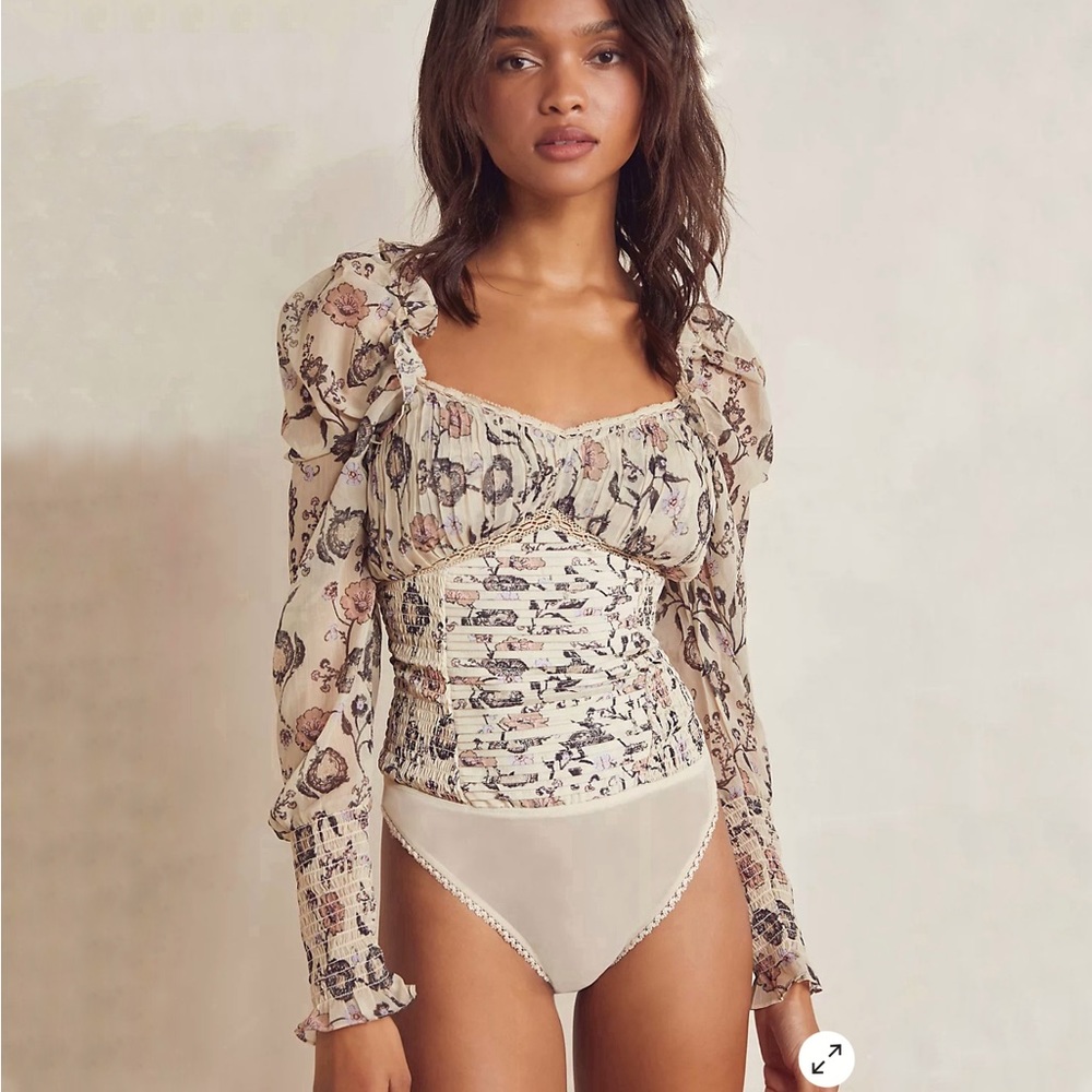 Free People Bridgerton Brunch Date Bodysuit